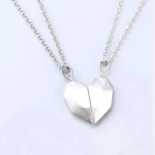 Magnetic Couple Heart-Shaped Necklace