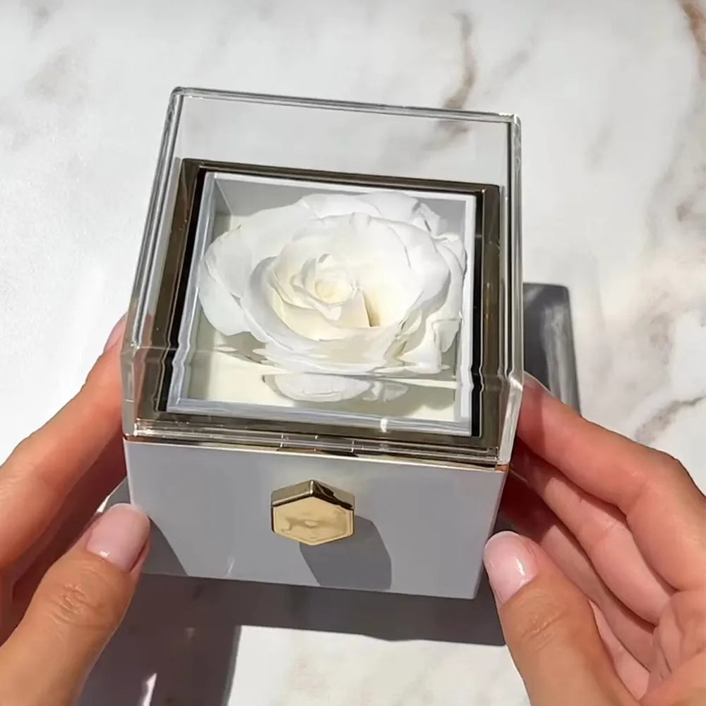 A Valentine Eternal Rose Jewelry Ring Box